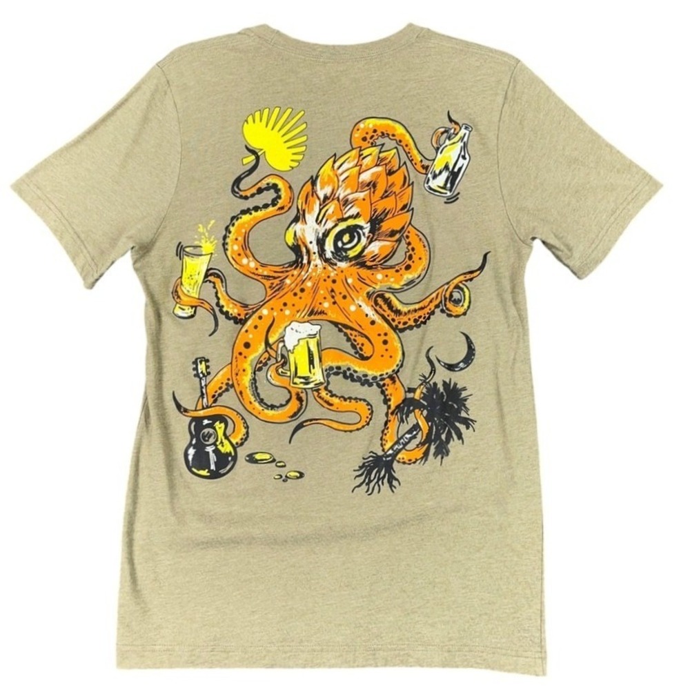 Charleston Beer Fest Octopus Shirt Mens S Brewery Event South Carolina Ale‎ Pub